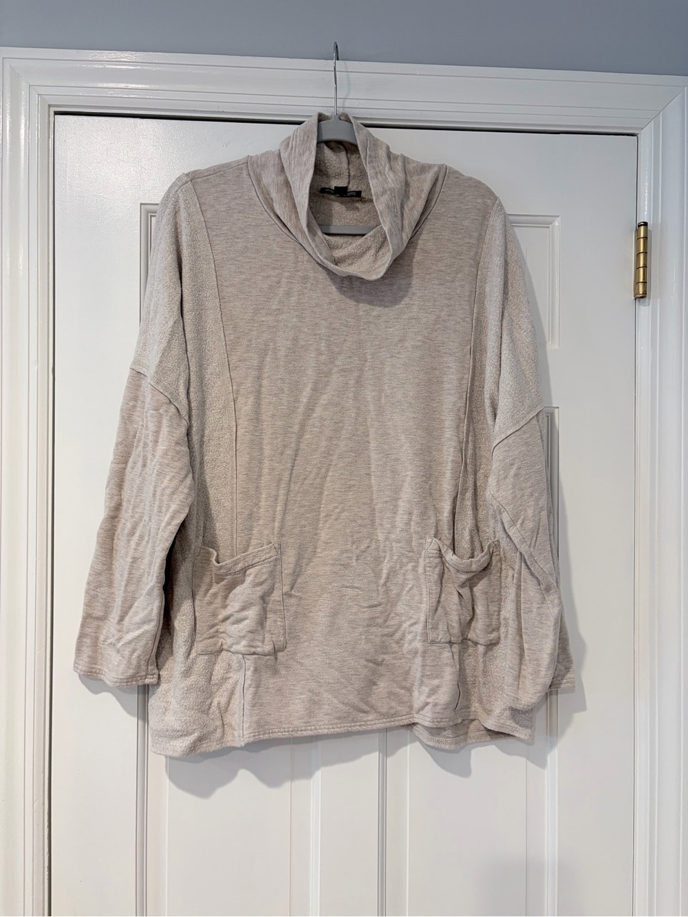 Grace “The Perfect Fit” 2X/TTG Oversized Cowl Neck Tunic Sweater Top Pockets